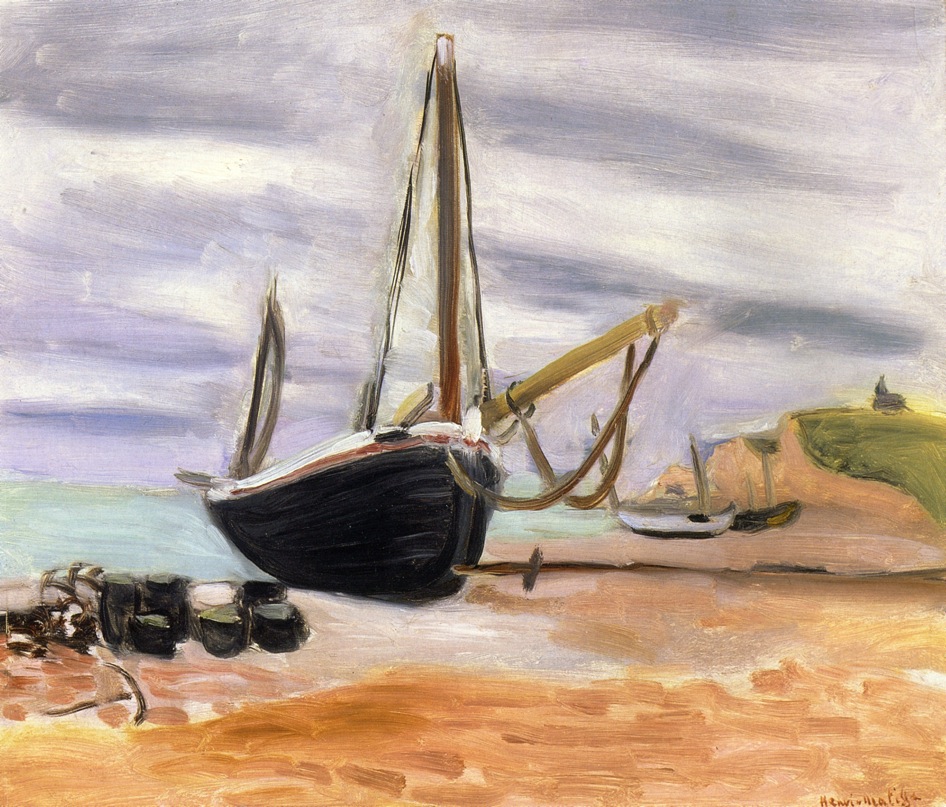 Boats at Etretat (1920) – Henri Matisse Tablo