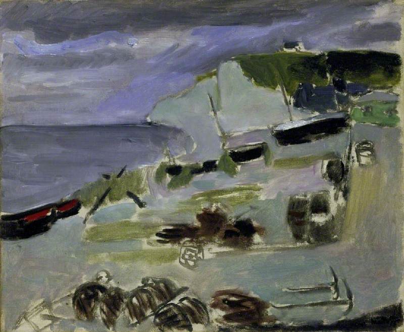 Boats on the Beach, Etrétat (1920) Henri Matisse tablo - Dekolata
