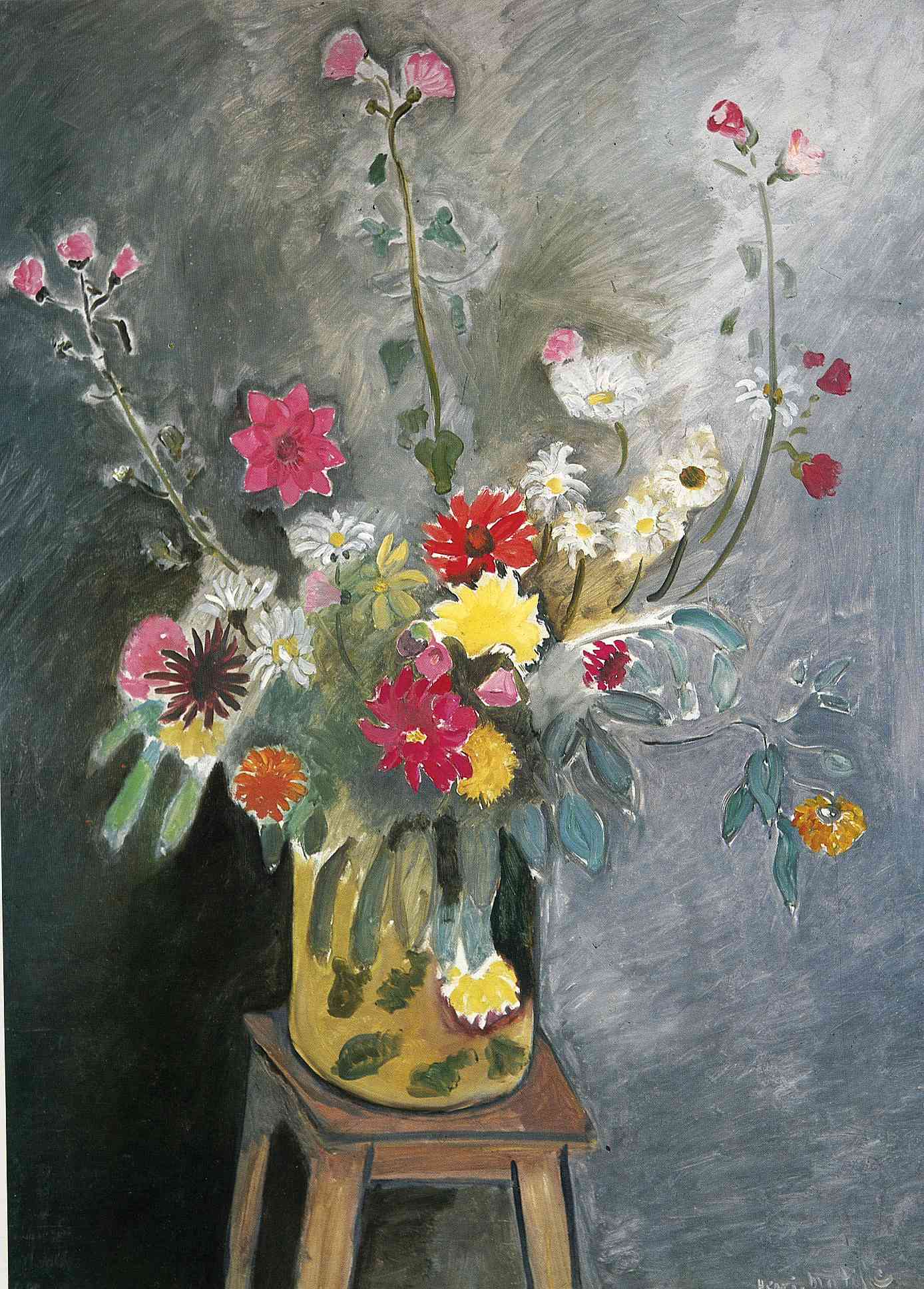 Bouquet of mixed flowers (1916) – Henri Matisse Tablo
