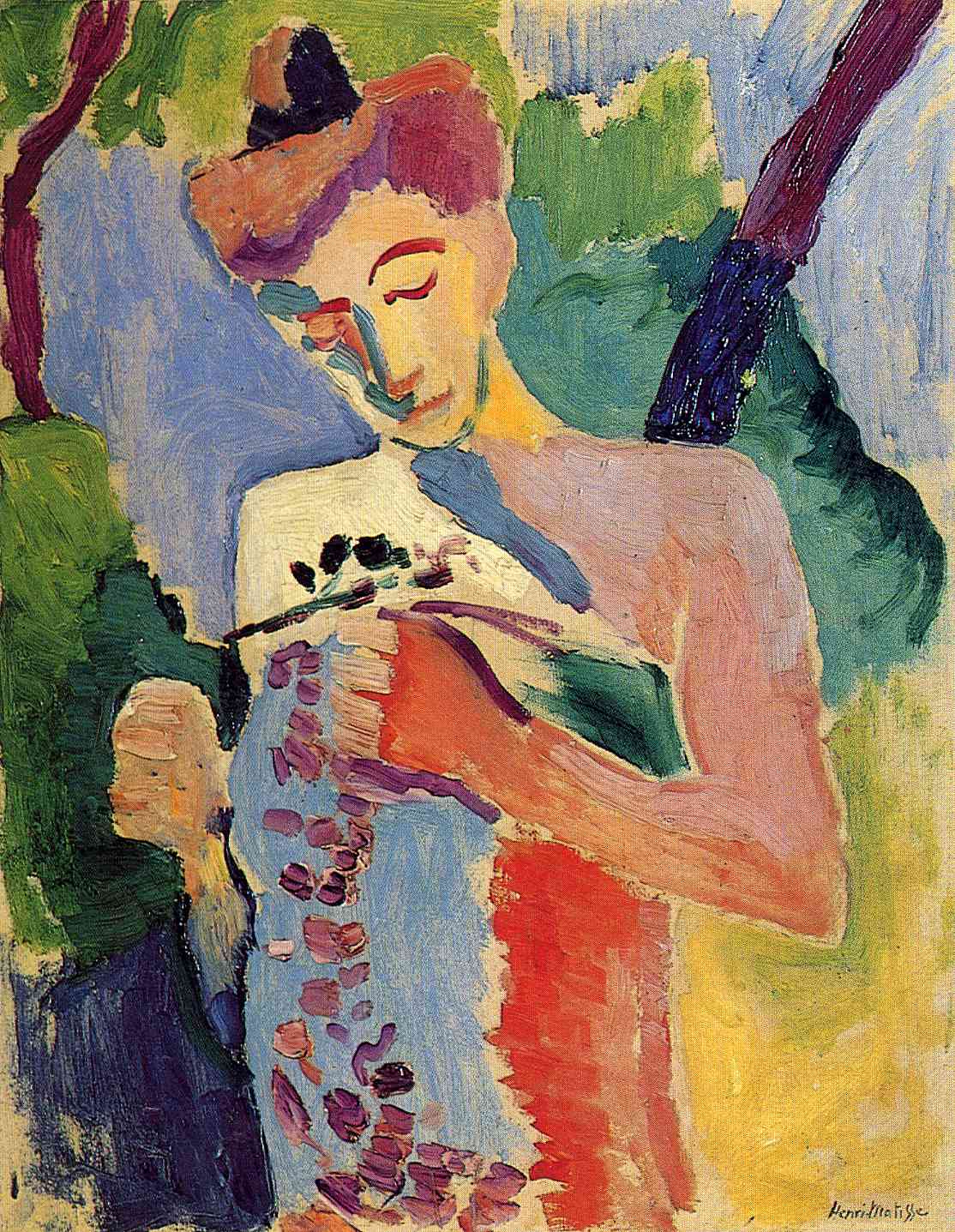 Branch Of Flowers (1906) Henri Matisse tablo - Dekolata