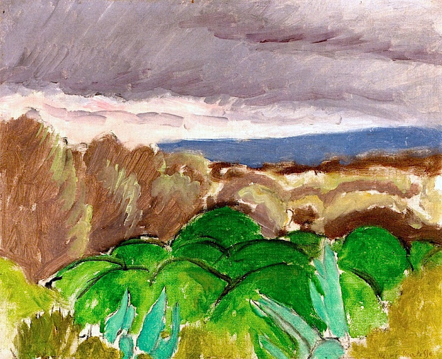 Cagnes, Landscape in Stormy Weather (1917) Henri Matisse tablo - Dekolata