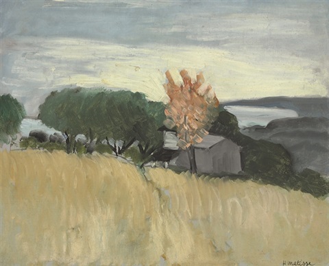 Champs De Blé À Cagnes (1918) Henri Matisse tablo - Dekolata