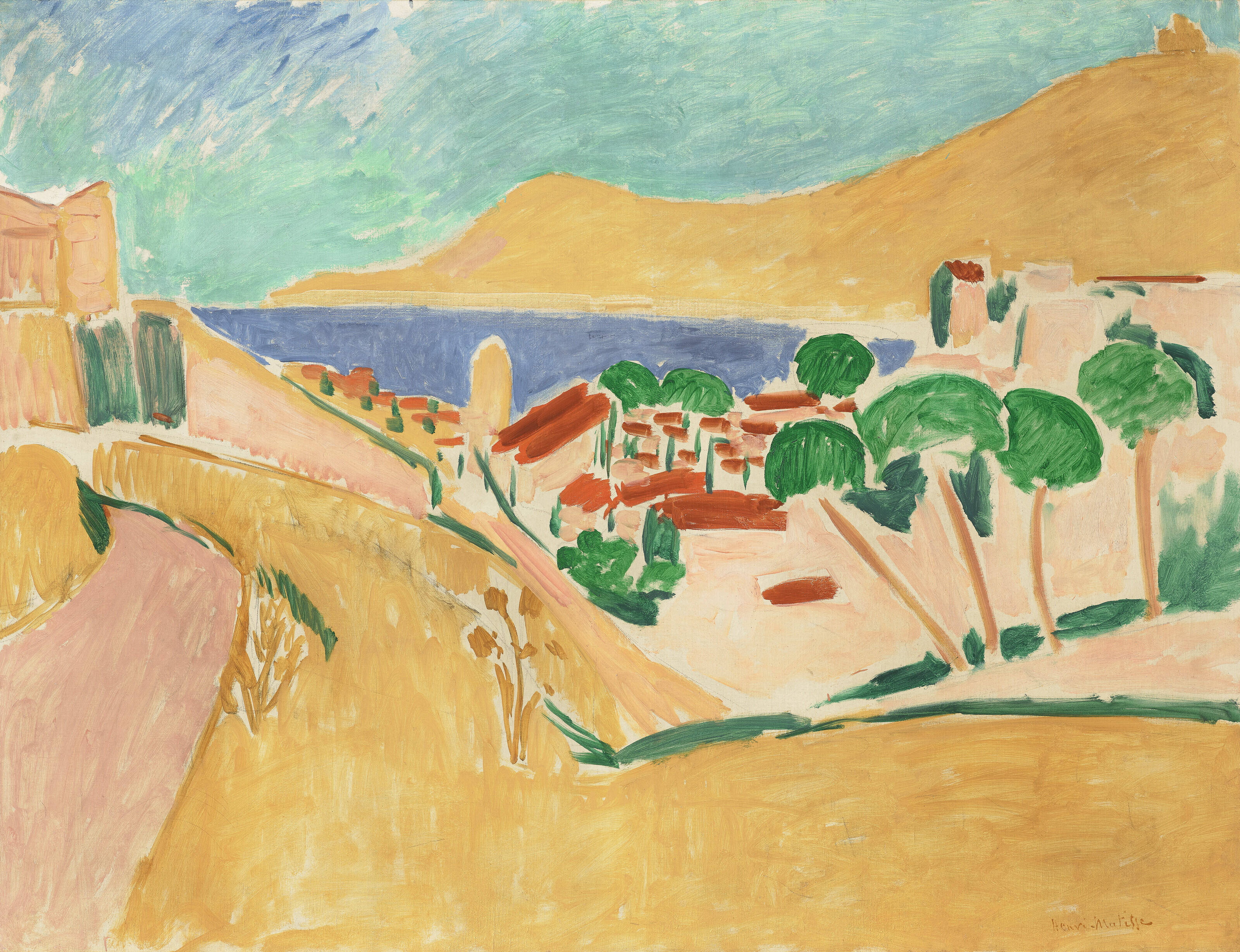 Colloure En Aout (1911) Henri Matisse tablo - Dekolata
