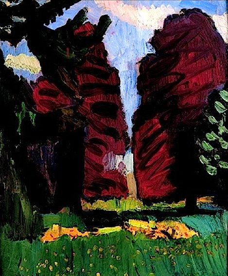 Copper Beeches (1901) Henri Matisse tablo - Dekolata