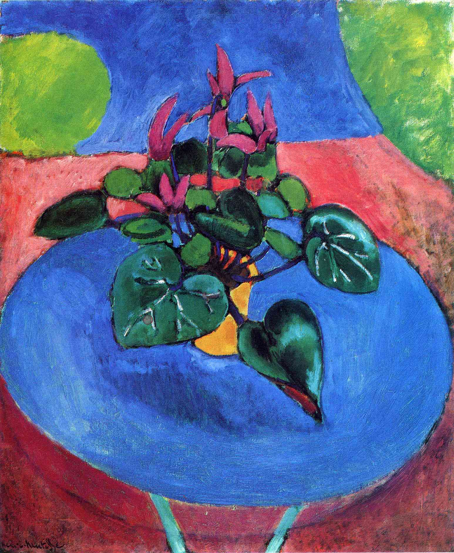 Cyclamen Pourpre (1911) Henri Matisse tablo - Dekolata