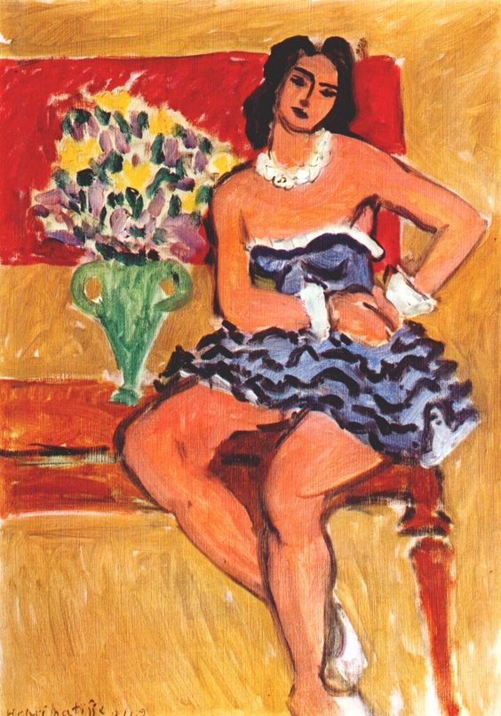 Dancer In Blue Tutu (1942) Henri Matisse tablo - Dekolata