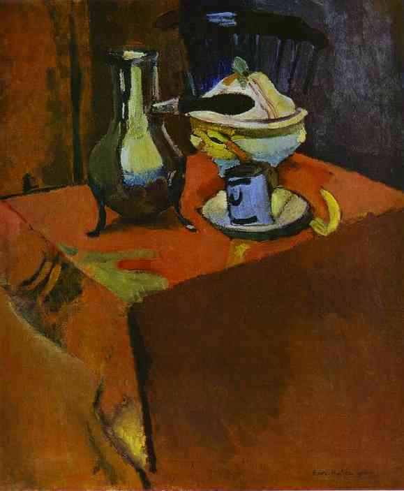 Dishes on a Table (1900) Henri Matisse tablo - Dekolata