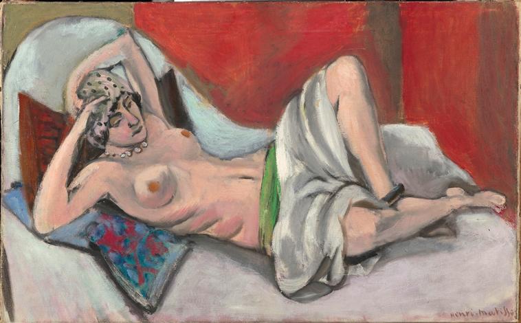 Draped Nude (1922) – Henri Matisse Tablo