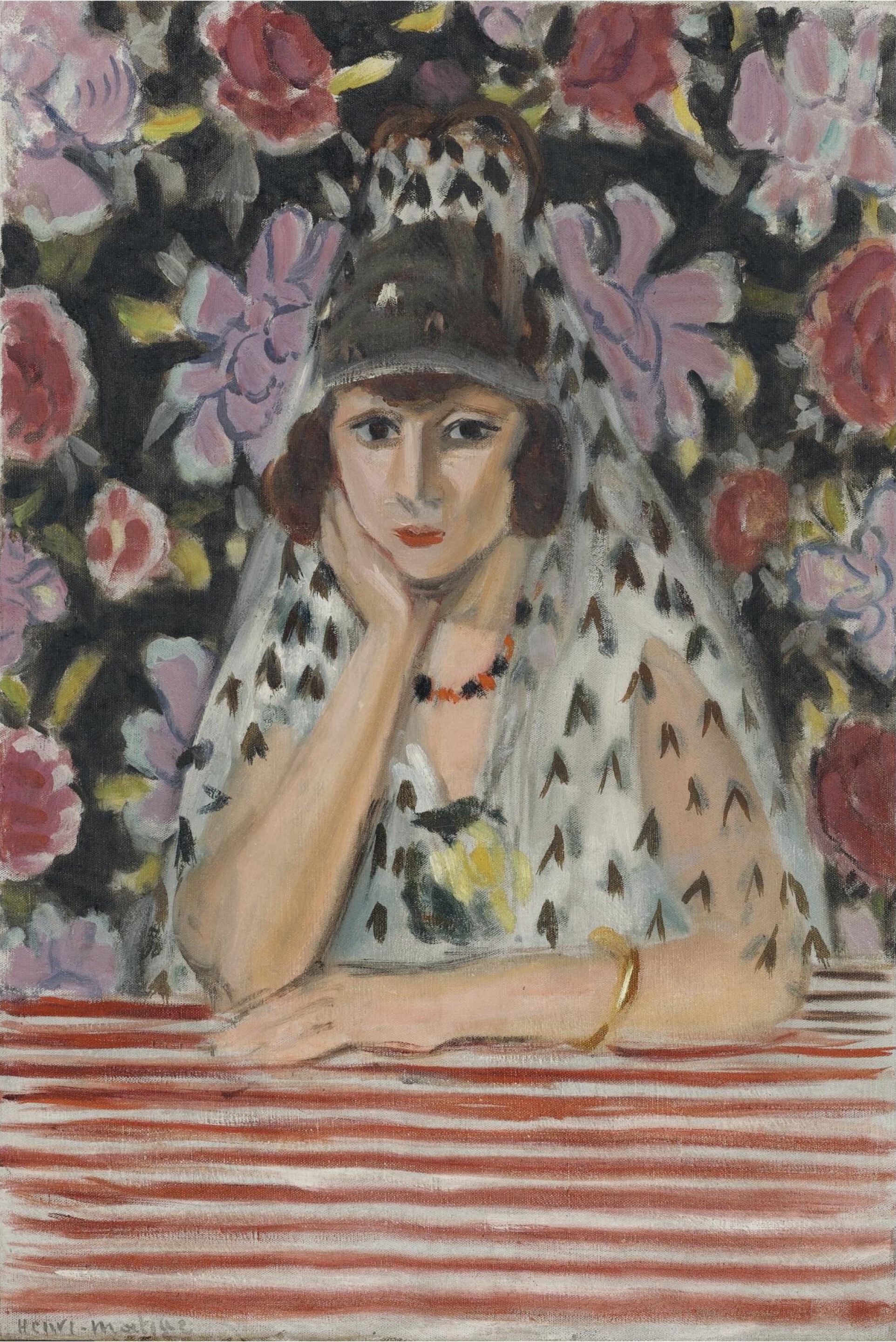 Espagnole (buste) (1922) Henri Matisse tablo - Dekolata