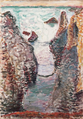 Falaises, Belle Ile (1897) Henri Matisse tablo - Dekolata