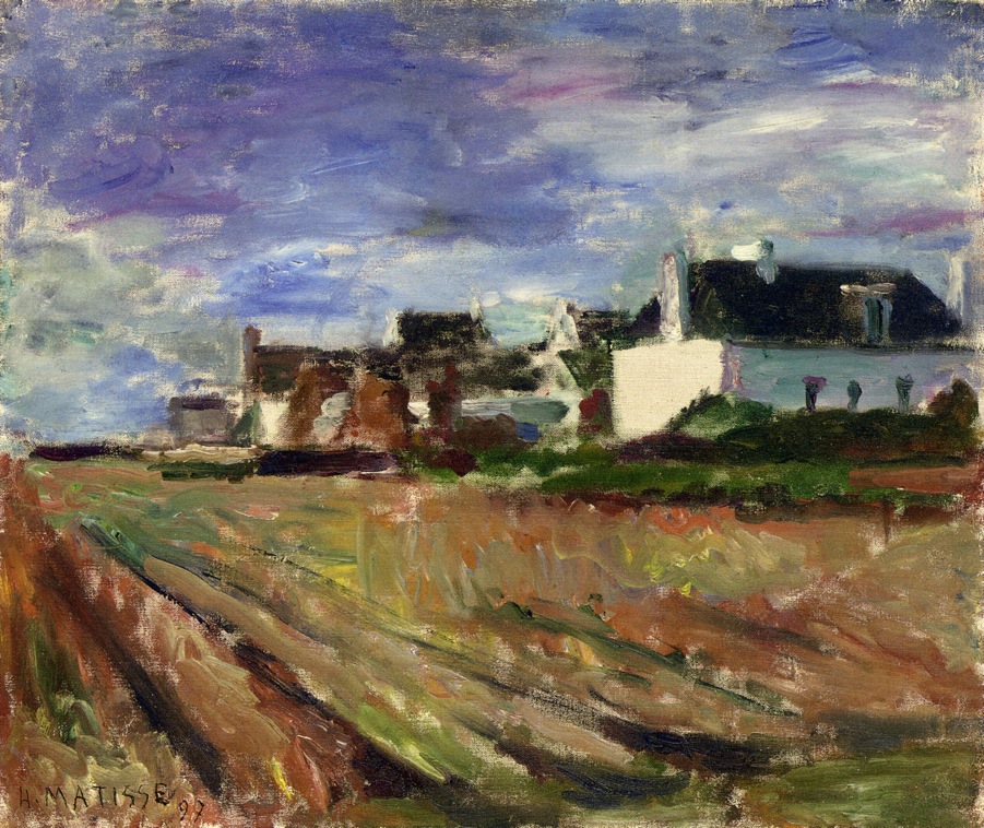 Farms in Brittany, Belle Ile (1897) Henri Matisse tablo - Dekolata