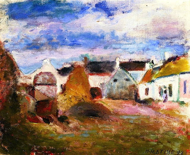 Farmyard in Brittany (1897) – Henri Matisse Tablo