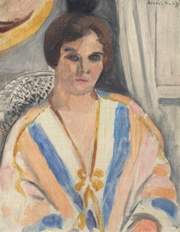 Femme En Costume Oriental (1920) Henri Matisse tablo - Dekolata