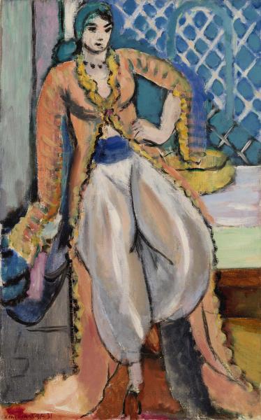 Figure with a Persian Robe (1930) – Henri Matisse Tablo