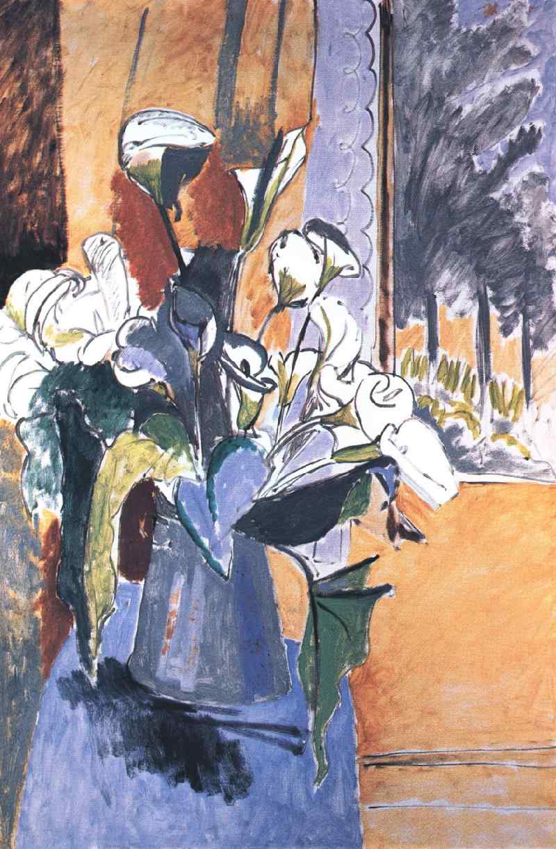 Flowers on the windowsill (1912) Henri Matisse tablo - Dekolata