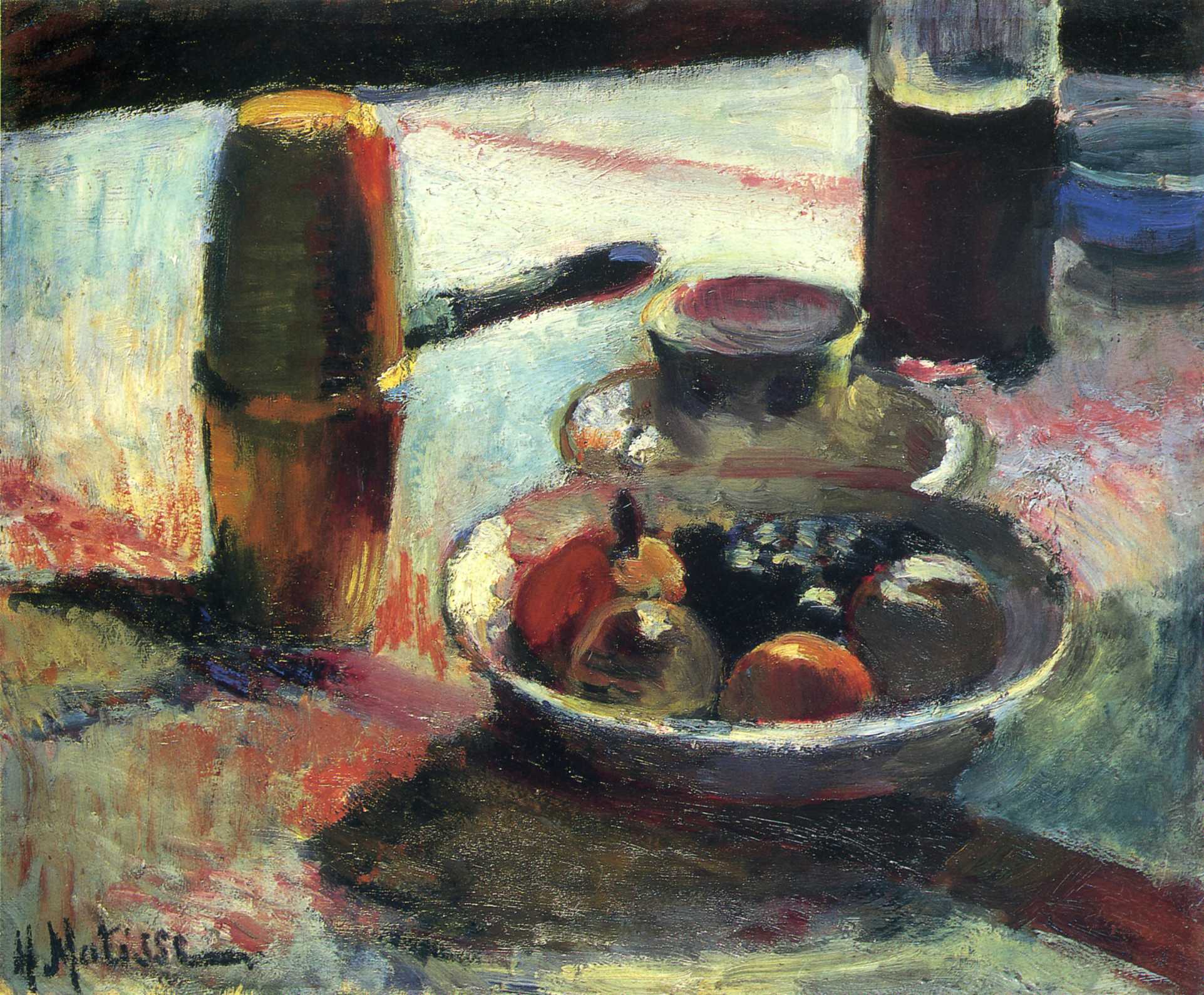 Fruit and Coffee Pot (1898) Henri Matisse tablo - Dekolata