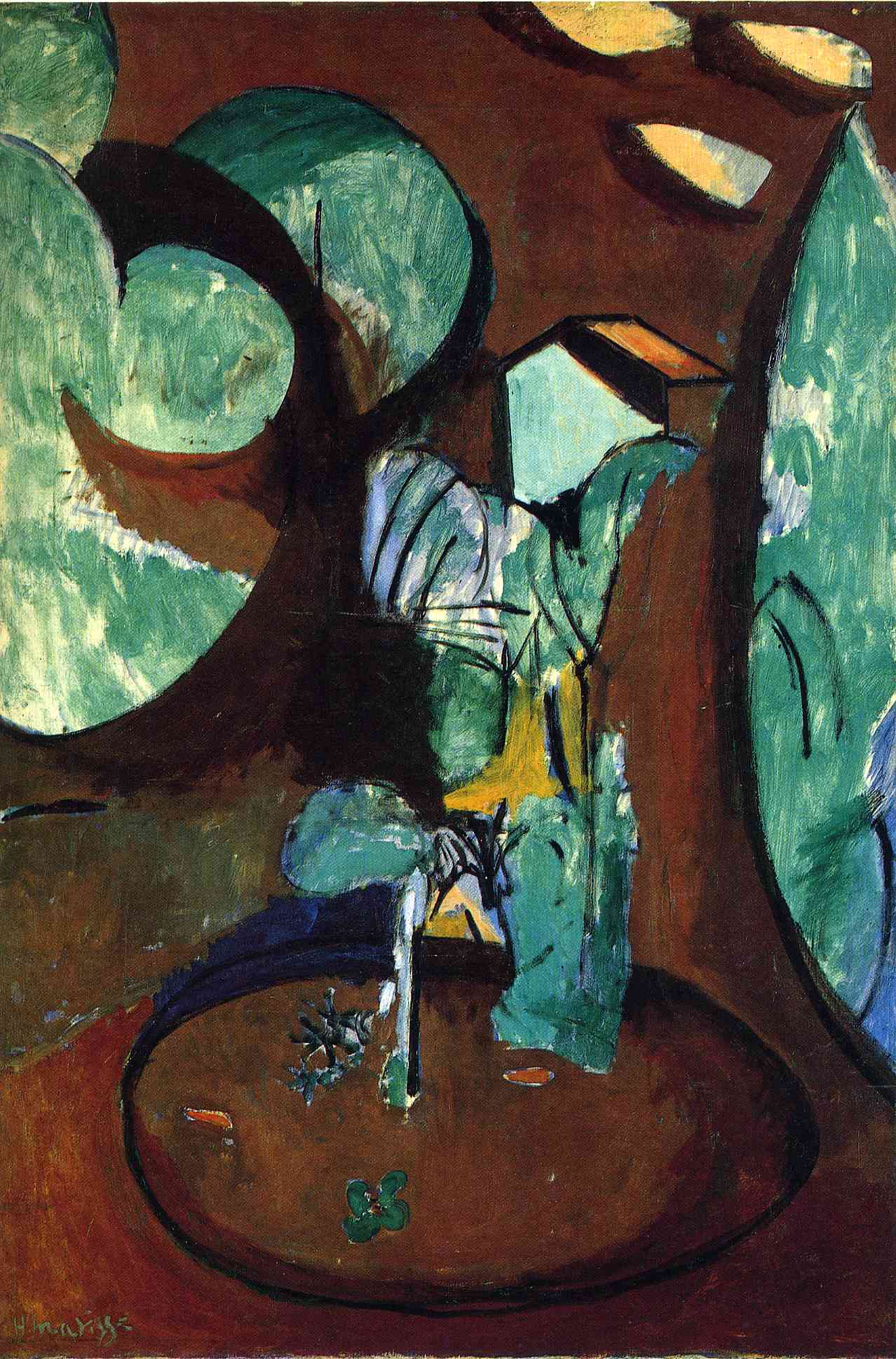Garden at Issy (1917) Henri Matisse tablo - Dekolata