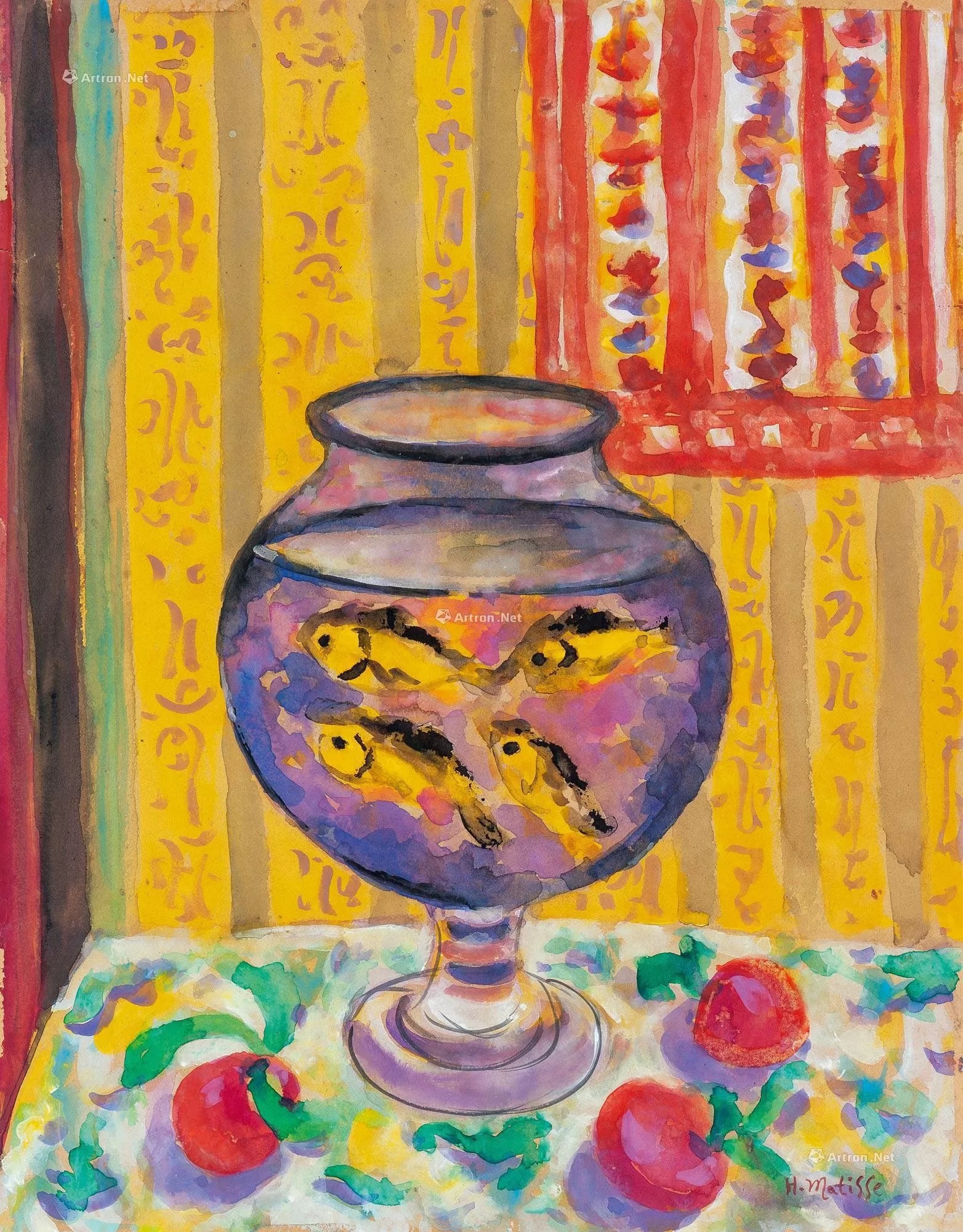 Goldfish Bowl (1924) Henri Matisse tablo - Dekolata