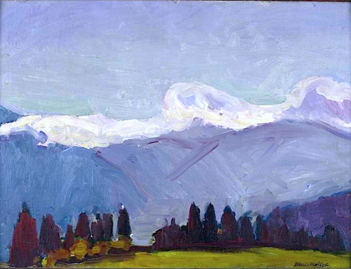 Green needles on the Cross Javernaz (1901) Henri Matisse tablo - Dekolata