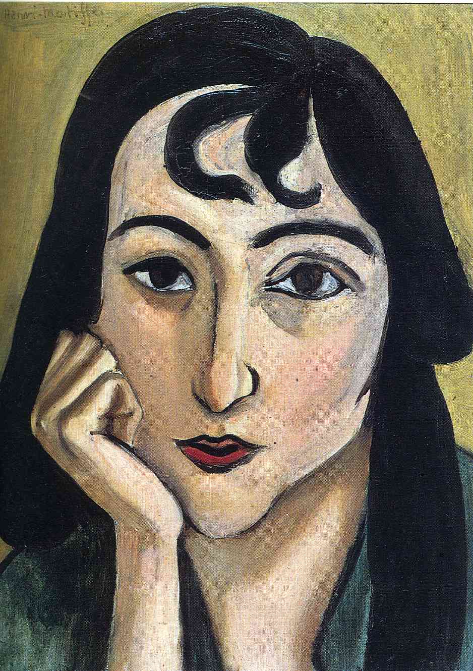 Head of Lorette with Curls (1917) Henri Matisse tablo - Dekolata