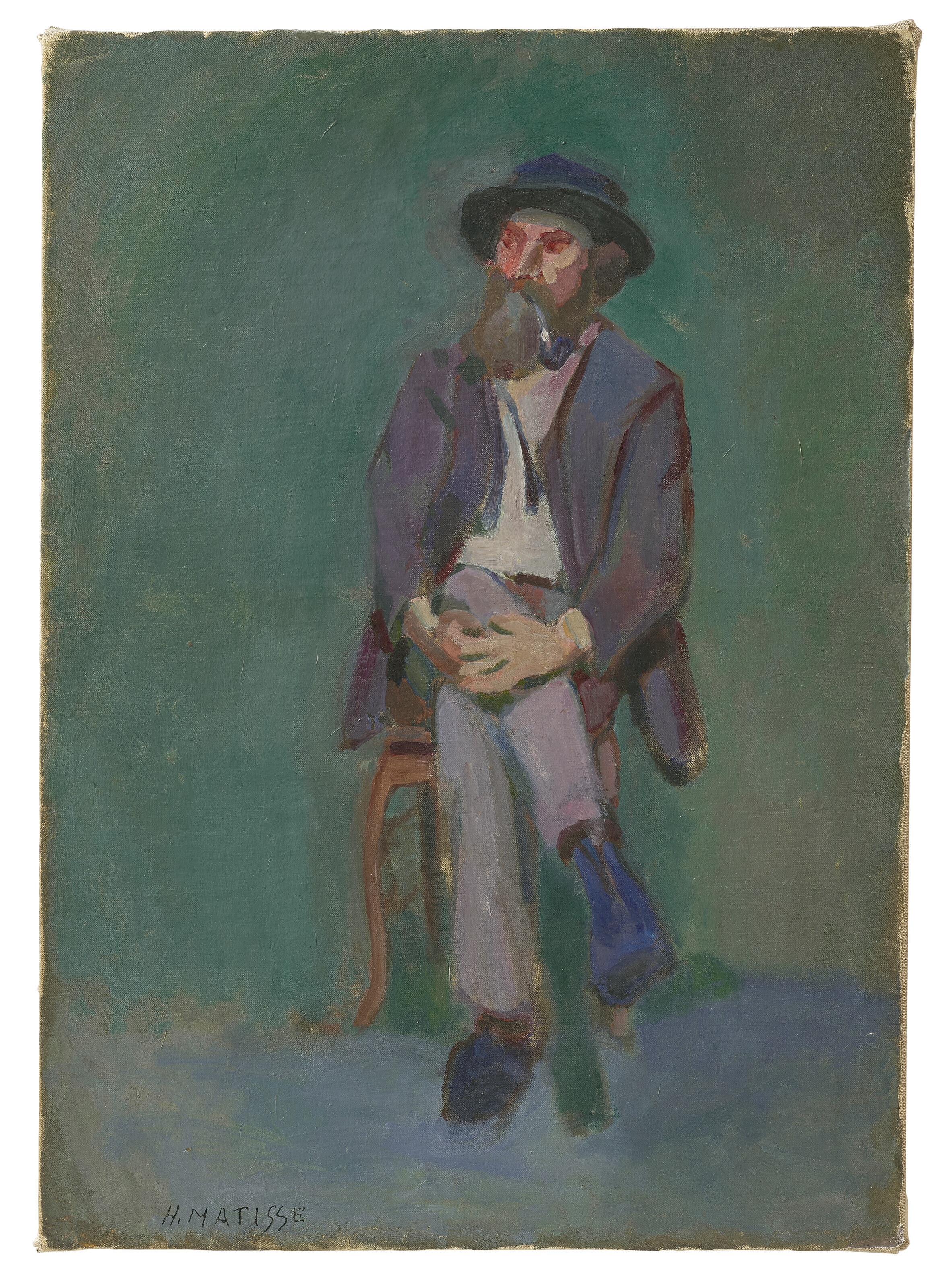 Homme Assis (1900) Henri Matisse tablo - Dekolata