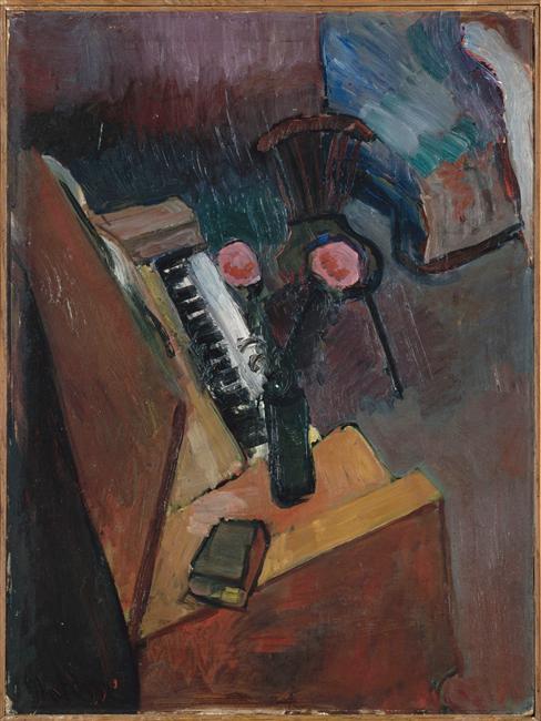 Interior With Harmonium (1900) Henri Matisse tablo - Dekolata