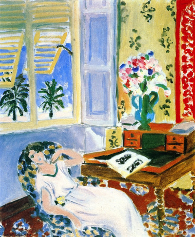 Interior in Nice, a Siesta (1922) – Henri Matisse Tablo
