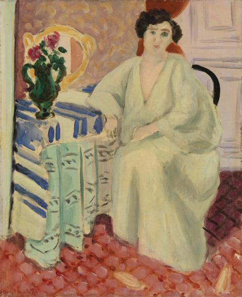 Interior with Seated Figure (1921) Henri Matisse tablo - Dekolata