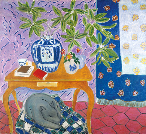 Interior with a Dog (1934) Henri Matisse tablo - Dekolata