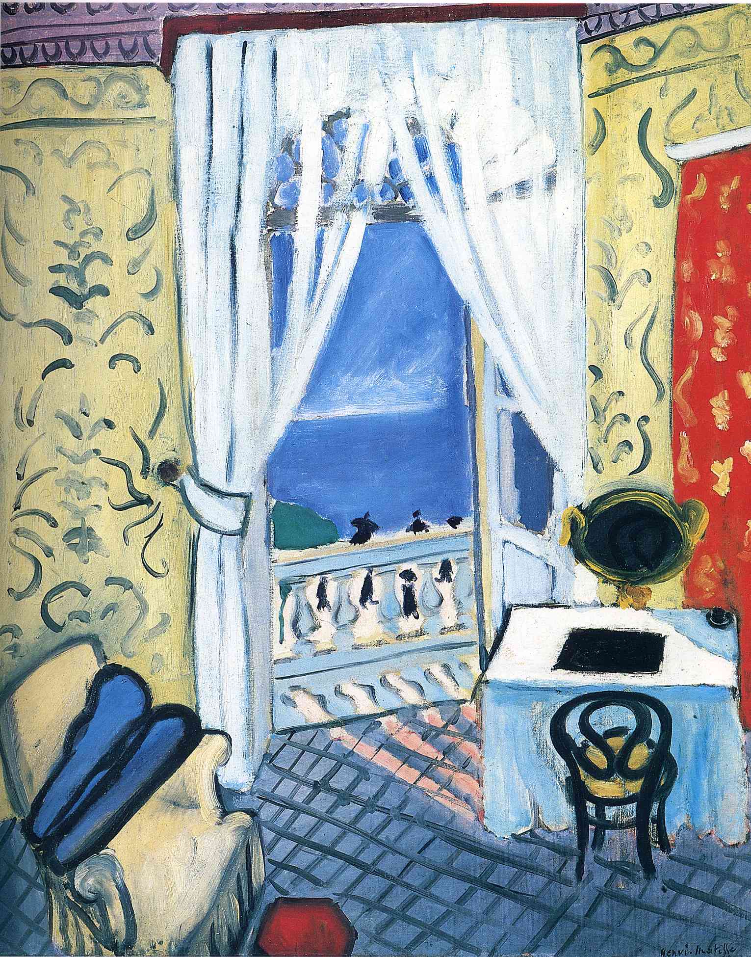 Interior with a Violin Case (1919) Henri Matisse tablo - Dekolata