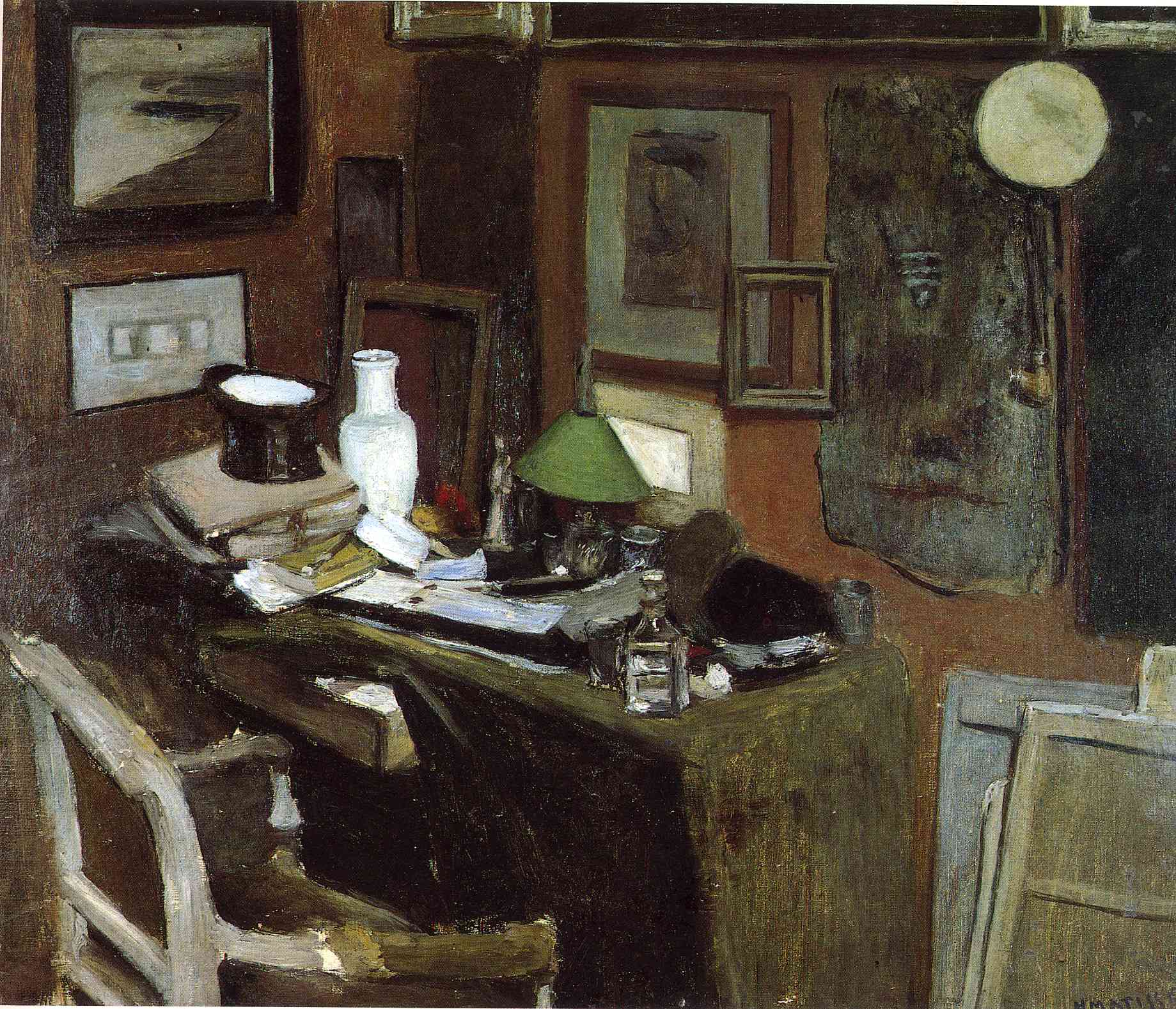 Interior with a top hat (1896) Henri Matisse tablo - Dekolata