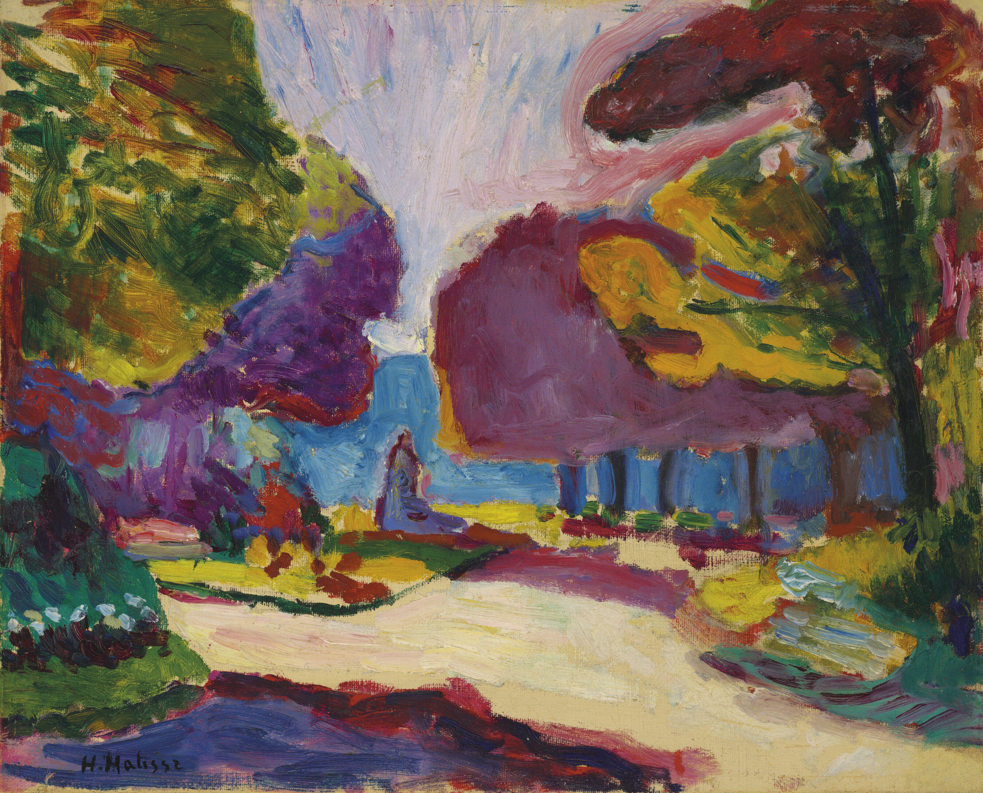 Jardin Du Luxembourg (1902) Henri Matisse tablo - Dekolata