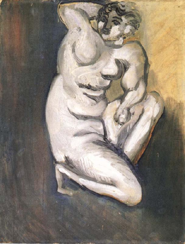 Kneeling Nude (1919) Henri Matisse tablo - Dekolata