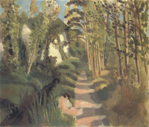 La Robe Blanche, Bords Du Loup (1921) Henri Matisse tablo - Dekolata