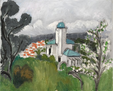 La Villa Bleue (1918) Henri Matisse tablo - Dekolata