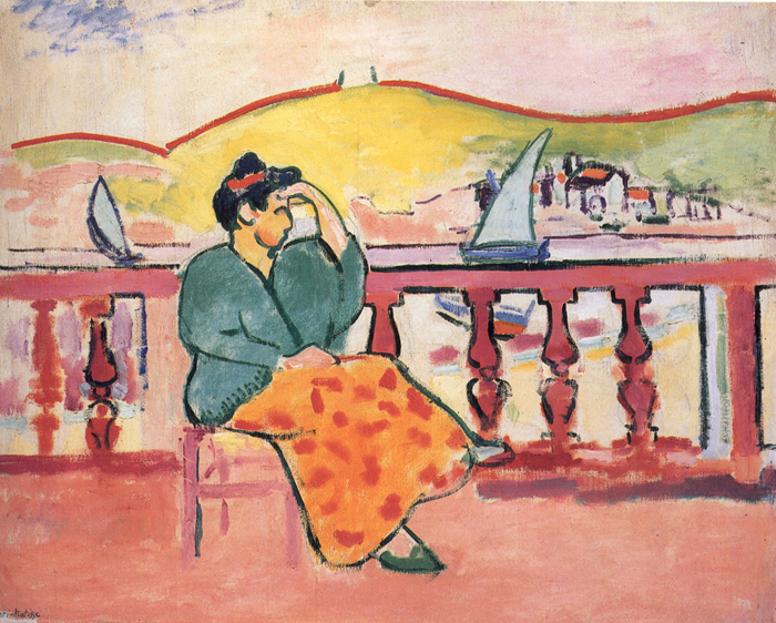 Lady on a Terrace (1907) Henri Matisse tablo - Dekolata