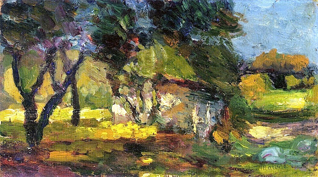 Landscape, Corsica (1898) – Henri Matisse Tablo