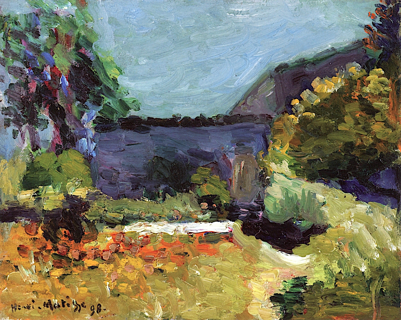 Landscape (1898) Henri Matisse tablo - Dekolata