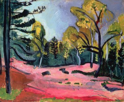 Landscape (1909) Henri Matisse tablo - Dekolata