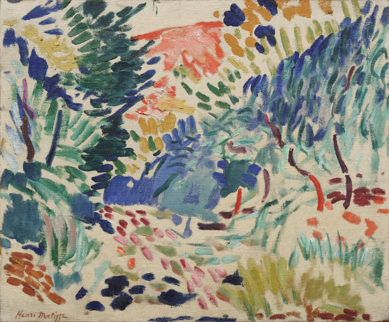 Landscape at Collioure (1905) Henri Matisse tablo - Dekolata