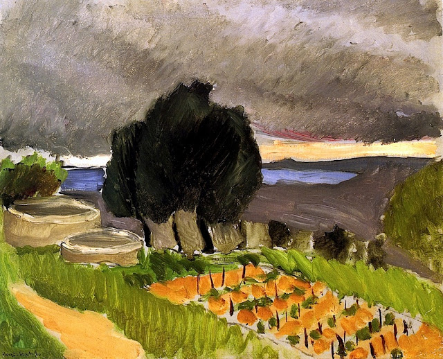 Landscape of the Midi, Before the Storm (1921) Henri Matisse tablo - Dekolata