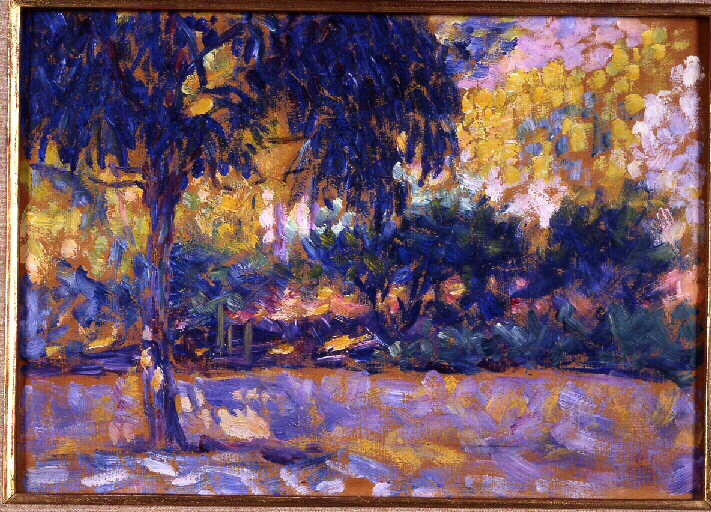 Landscape with eucalyptus trees and river. Trees in front of a river (1906) Henri Matisse tablo - Dekolata