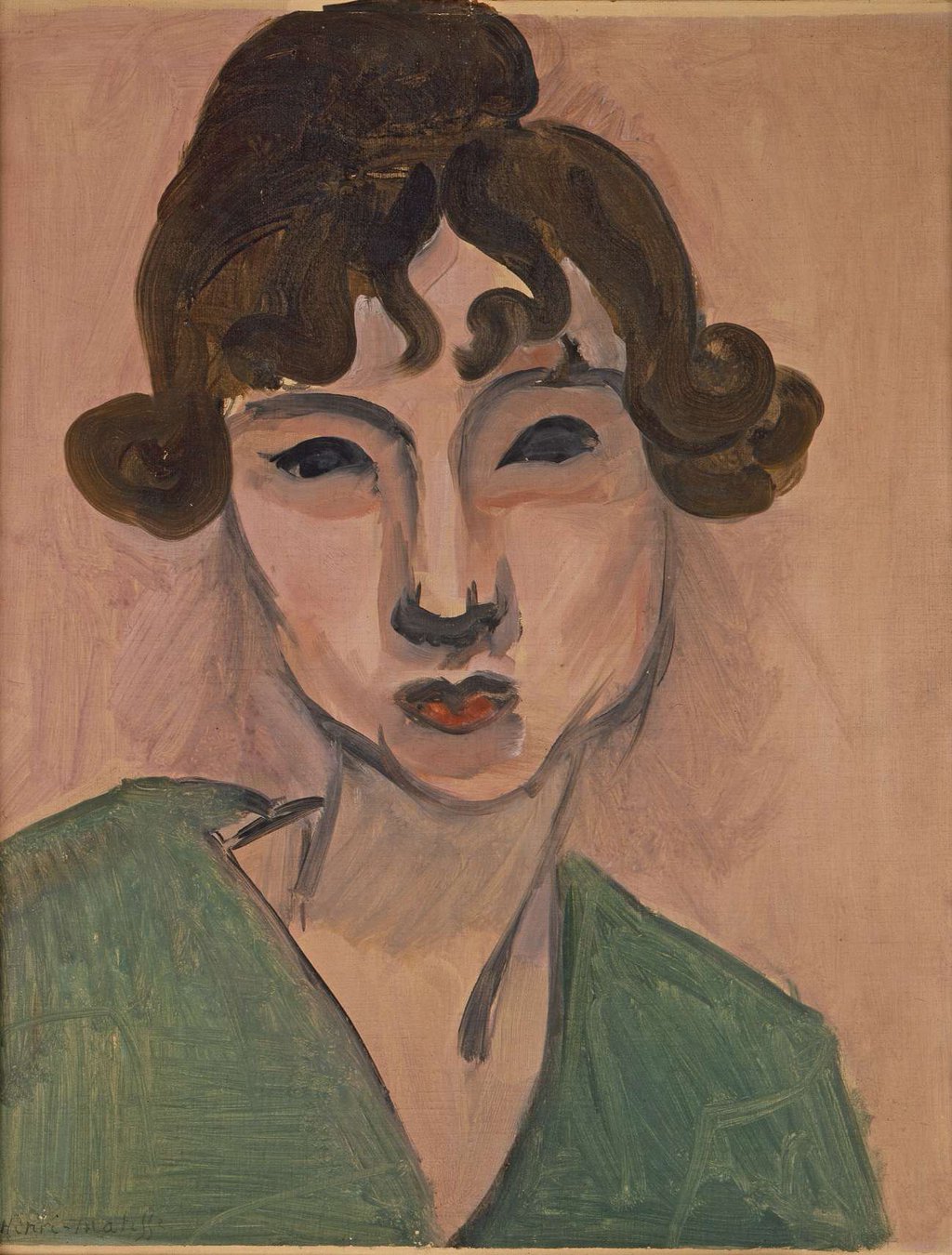 Laurette Au Châle Vert (1917) – Henri Matisse Tablo