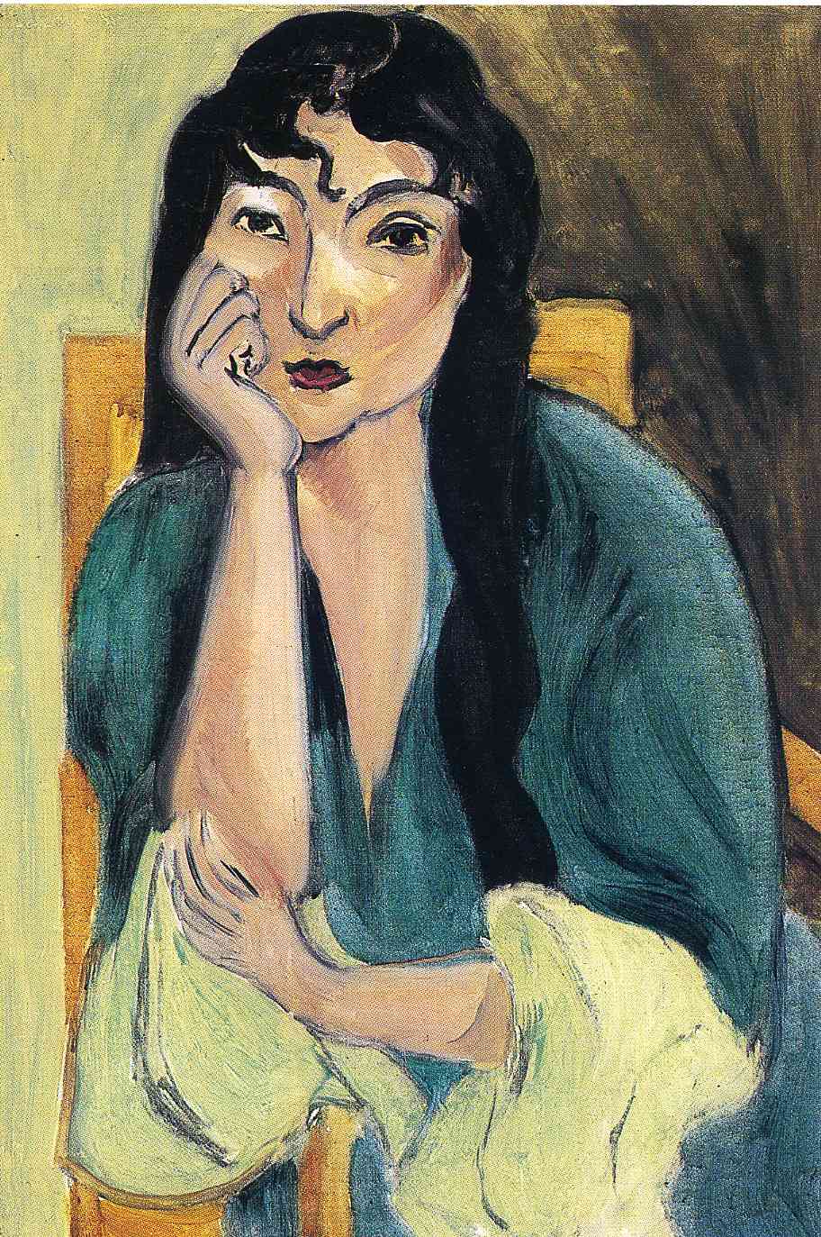 Laurette in Green (1917) Henri Matisse tablo - Dekolata