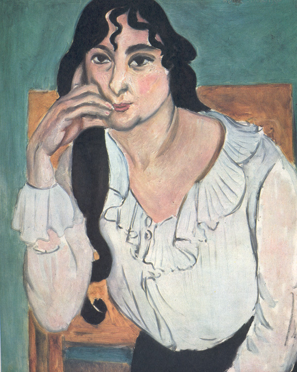 Laurette with a White Blouse (1917) Henri Matisse tablo - Dekolata