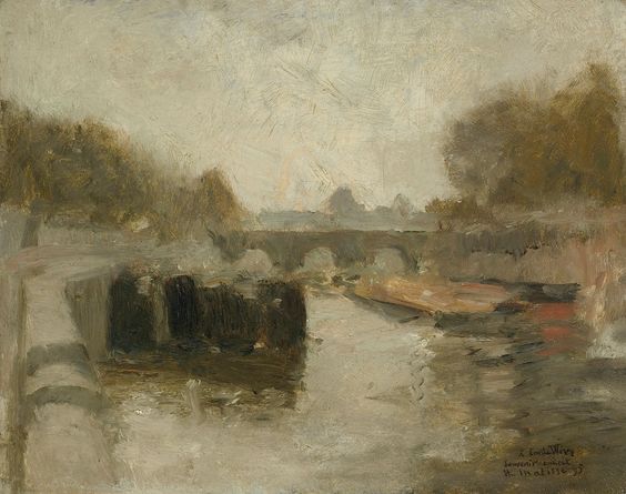 Le Pont (1895) Henri Matisse tablo - Dekolata