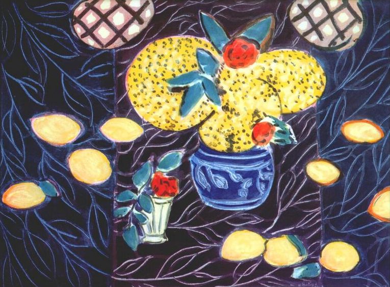 Lemons and Mimosa (1944) Henri Matisse tablo - Dekolata