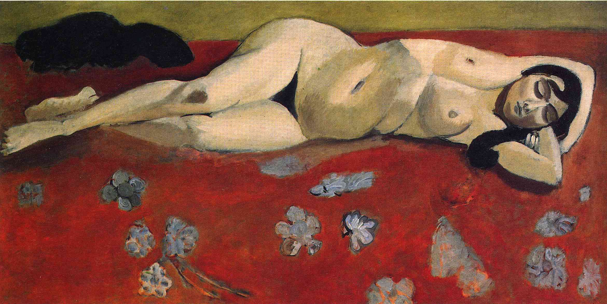 Lorette Reclining (1917) Henri Matisse tablo - Dekolata