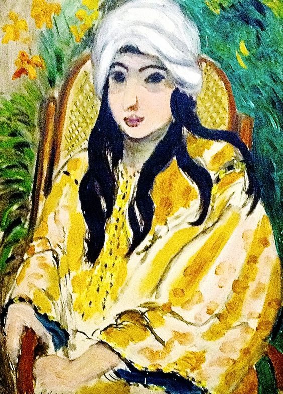 Lorette in a Turban (1917) – Henri Matisse Tablo