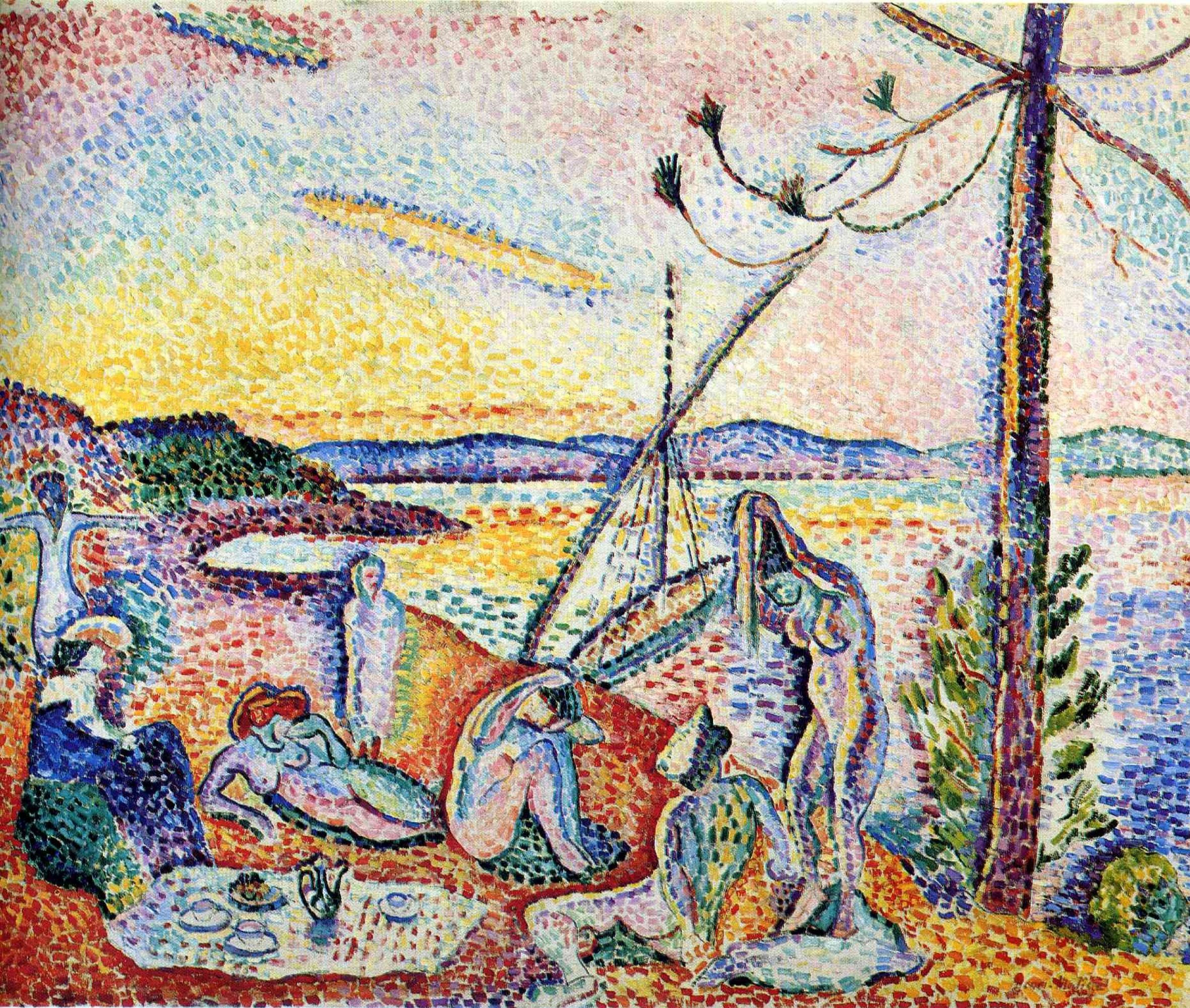 Luxury, Calm and Pleasure (1904) Henri Matisse tablo - Dekolata
